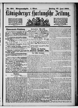 Königsberger Hartungsche Zeitung vom 27.06.1902