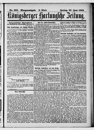 Königsberger Hartungsche Zeitung vom 27.06.1902
