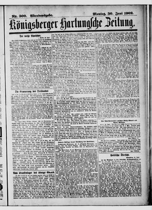 Königsberger Hartungsche Zeitung vom 30.06.1902
