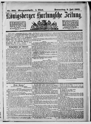 Königsberger Hartungsche Zeitung vom 02.07.1903