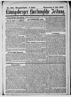 Königsberger Hartungsche Zeitung on Jul 2, 1903