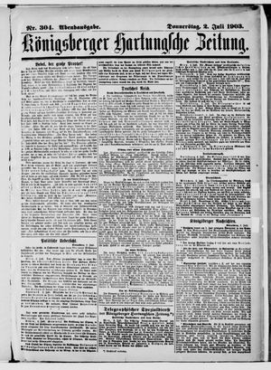 Königsberger Hartungsche Zeitung vom 02.07.1903