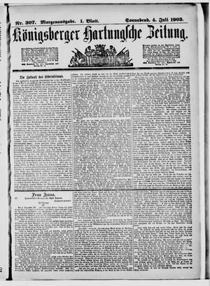 Königsberger Hartungsche Zeitung vom 04.07.1903