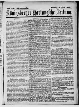 Königsberger Hartungsche Zeitung vom 06.07.1903