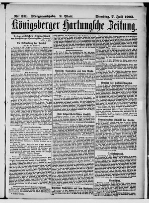 Königsberger Hartungsche Zeitung on Jul 7, 1903