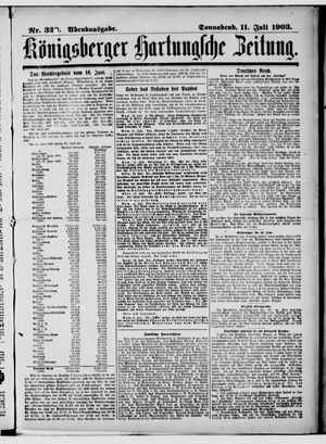 Königsberger Hartungsche Zeitung vom 11.07.1903