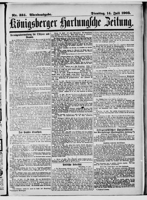 Königsberger Hartungsche Zeitung vom 14.07.1903