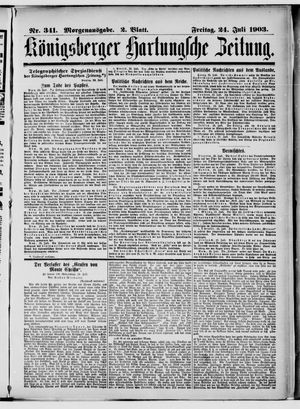 Königsberger Hartungsche Zeitung on Jul 24, 1903