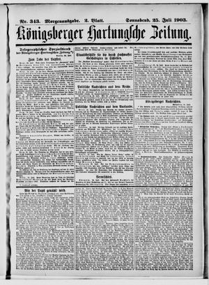 Königsberger Hartungsche Zeitung vom 25.07.1903