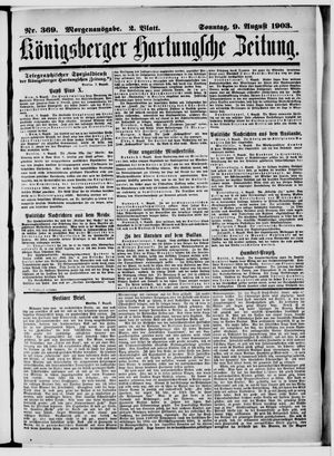 Königsberger Hartungsche Zeitung on Aug 9, 1903