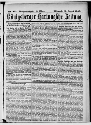 Königsberger Hartungsche Zeitung vom 12.08.1903