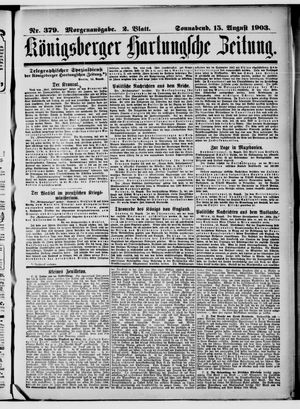 Königsberger Hartungsche Zeitung vom 15.08.1903