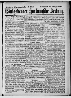 Königsberger Hartungsche Zeitung on Aug 22, 1903