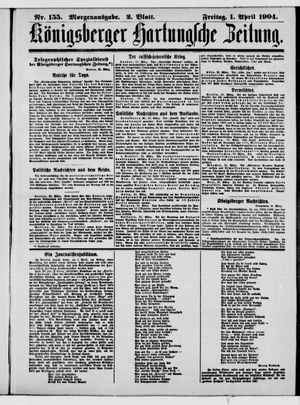 Königsberger Hartungsche Zeitung vom 01.04.1904