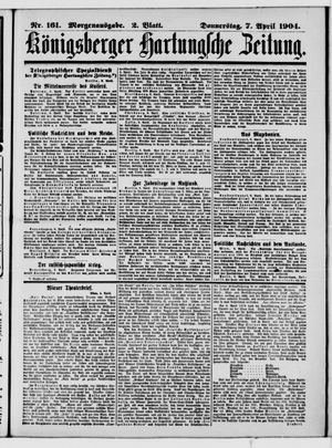 Königsberger Hartungsche Zeitung on Apr 7, 1904