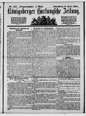 Königsberger Hartungsche Zeitung vom 09.04.1904
