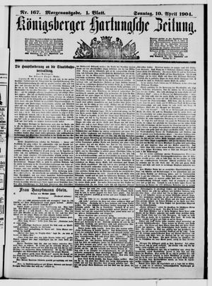 Königsberger Hartungsche Zeitung vom 10.04.1904
