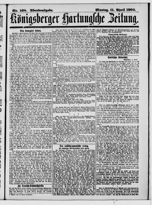 Königsberger Hartungsche Zeitung vom 11.04.1904