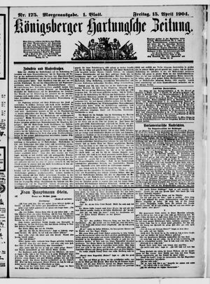 Königsberger Hartungsche Zeitung vom 15.04.1904