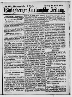 Königsberger Hartungsche Zeitung vom 15.04.1904
