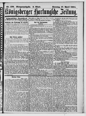Königsberger Hartungsche Zeitung vom 17.04.1904