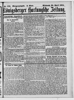 Königsberger Hartungsche Zeitung vom 20.04.1904