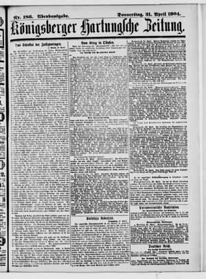 Königsberger Hartungsche Zeitung vom 21.04.1904