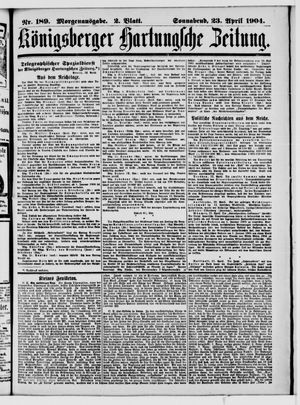 Königsberger Hartungsche Zeitung vom 23.04.1904