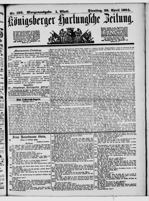 Königsberger Hartungsche Zeitung vom 26.04.1904