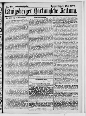 Königsberger Hartungsche Zeitung vom 05.05.1904