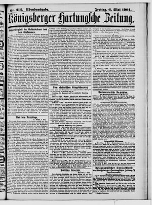 Königsberger Hartungsche Zeitung vom 06.05.1904