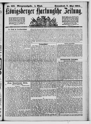 Königsberger Hartungsche Zeitung vom 07.05.1904