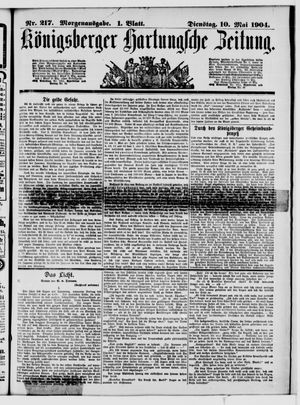 Königsberger Hartungsche Zeitung vom 10.05.1904
