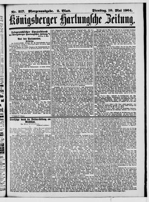 Königsberger Hartungsche Zeitung vom 10.05.1904