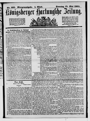 Königsberger Hartungsche Zeitung vom 15.05.1904