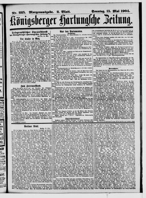 Königsberger Hartungsche Zeitung vom 15.05.1904