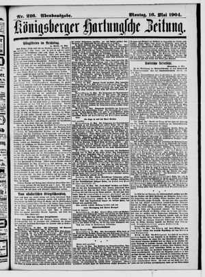 Königsberger Hartungsche Zeitung vom 16.05.1904