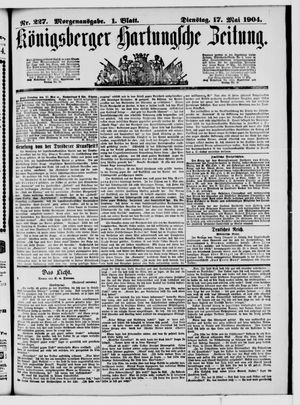 Königsberger Hartungsche Zeitung vom 17.05.1904