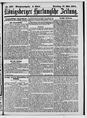 Königsberger Hartungsche Zeitung vom 17.05.1904