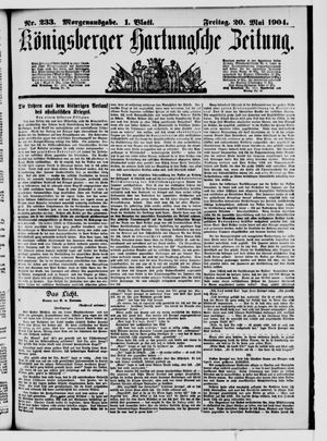 Königsberger Hartungsche Zeitung vom 20.05.1904