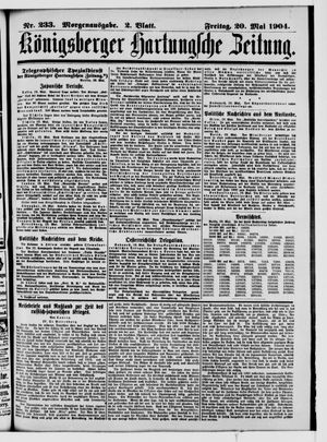 Königsberger Hartungsche Zeitung vom 20.05.1904