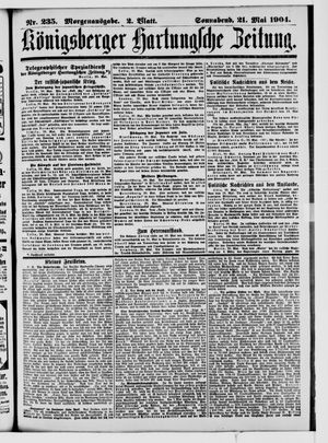 Königsberger Hartungsche Zeitung vom 21.05.1904