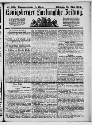 Königsberger Hartungsche Zeitung vom 25.05.1904