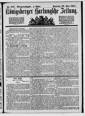 Königsberger Hartungsche Zeitung vom 29.05.1904