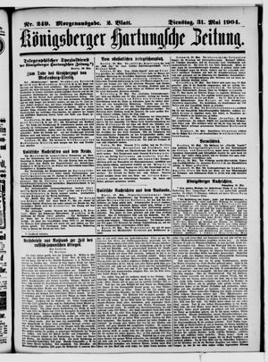 Königsberger Hartungsche Zeitung vom 31.05.1904