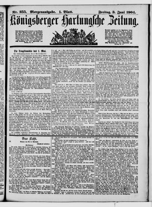 Königsberger Hartungsche Zeitung on Jun 3, 1904