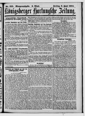 Königsberger Hartungsche Zeitung vom 03.06.1904