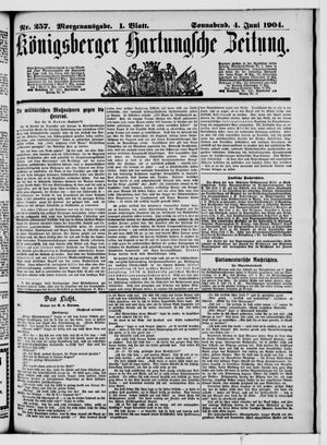 Königsberger Hartungsche Zeitung vom 04.06.1904