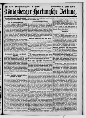 Königsberger Hartungsche Zeitung vom 04.06.1904