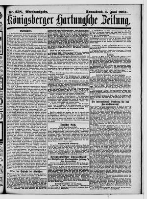 Königsberger Hartungsche Zeitung vom 04.06.1904